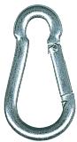 Karabinerhaken 7cm verzinkt