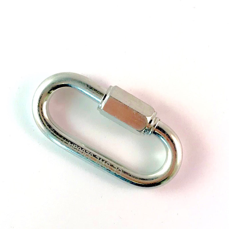 4er-Pack: Ketten-Notglied aus Edelstahl (3,5cm - rostfrei)