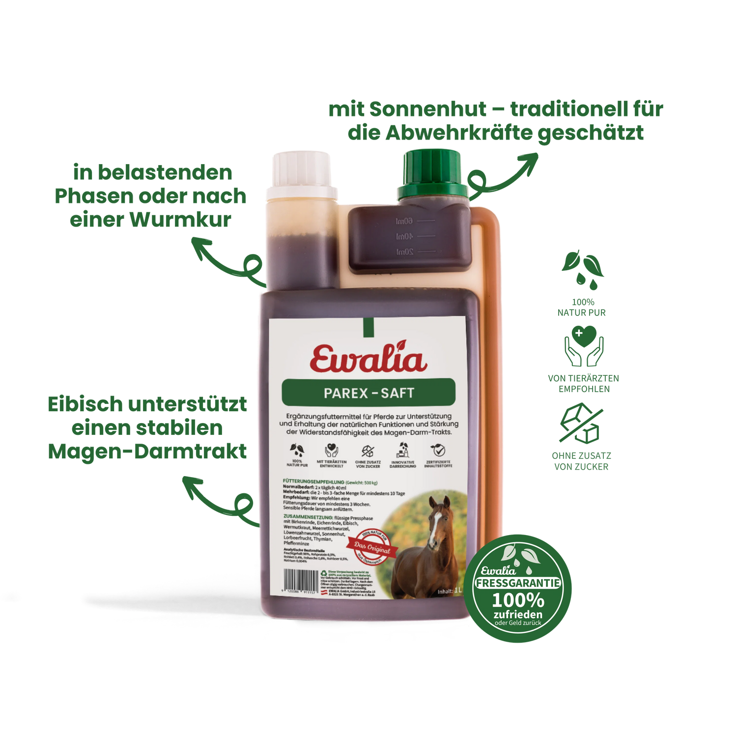 EWALIA Parex-Saft für Pferde (MHD kürzlich erreicht)