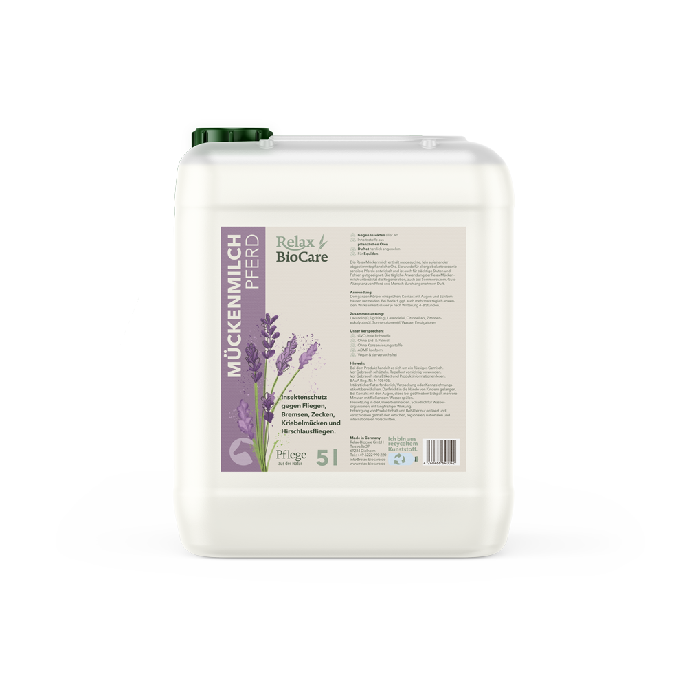 Relax BioCare Mückenmilch Pferd 5000 ml