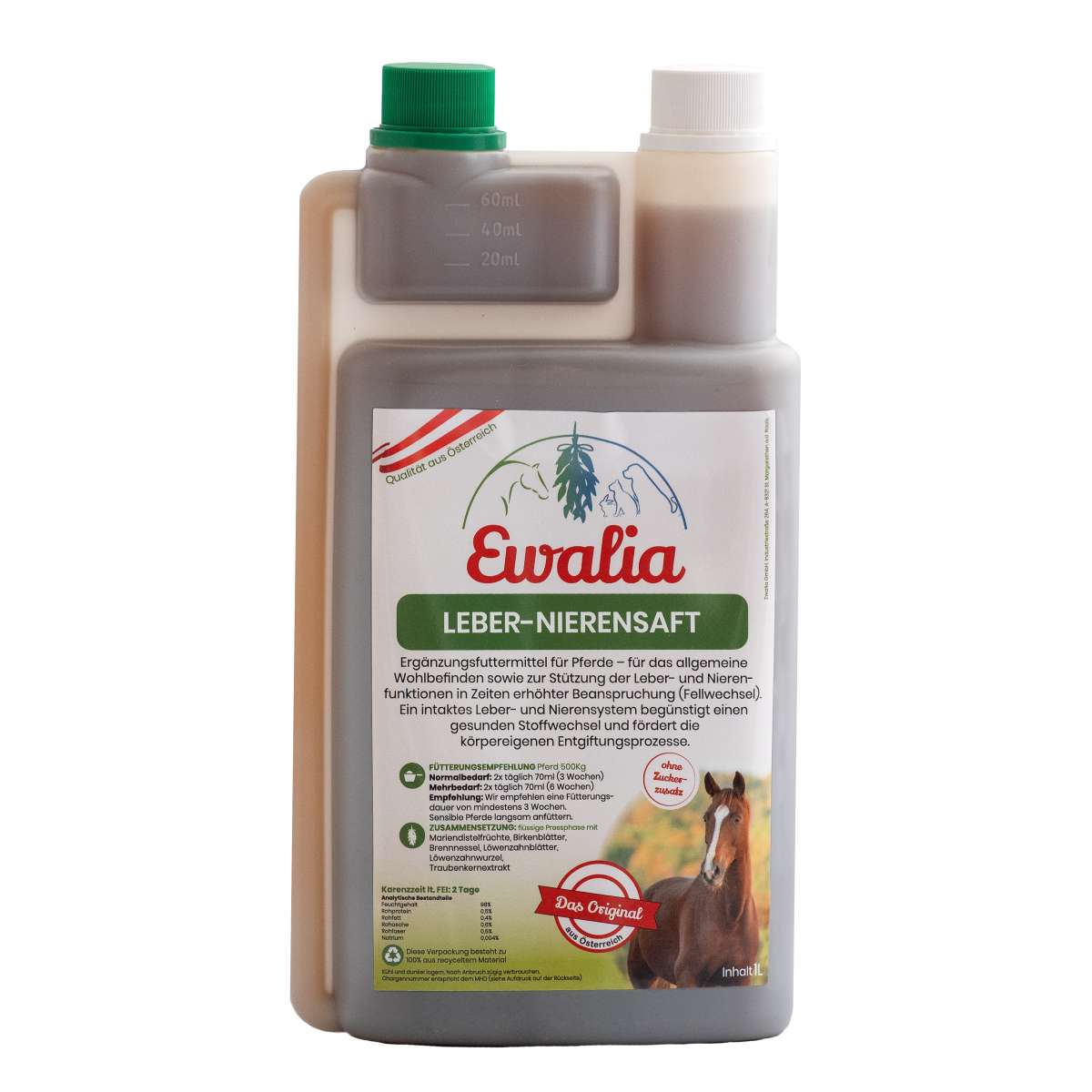 EWALIA Leber-Nierensaft für Pferde